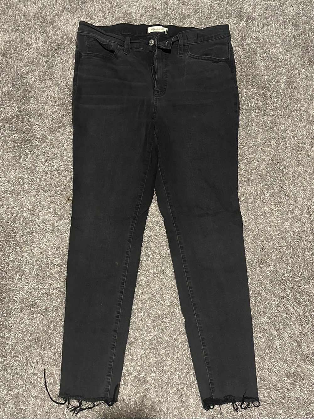 Madewell Black Ankle Skinny Jeans